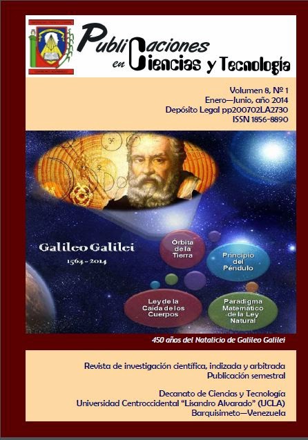 Publicaciones en Ciencias y Tecnología Vol 8 Nro 1 años 2014