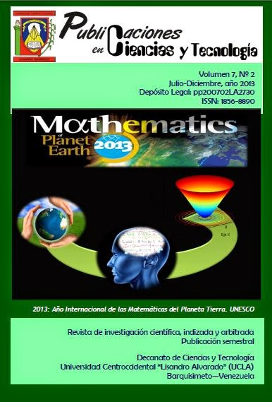 Publicaciones en Ciencias y Tecnologia Vol 7 nro 2 año 2013