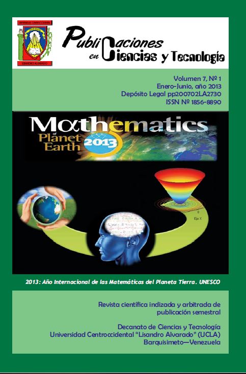 Publicaciones en Ciencias y Tecnología Vol 7 Nro 1 2013