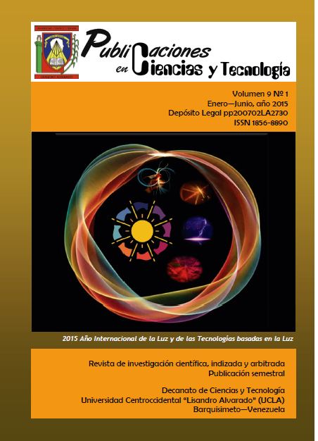 Publicaciones en Ciencias y Tecnologia Vol 9 nro 1 año 2015